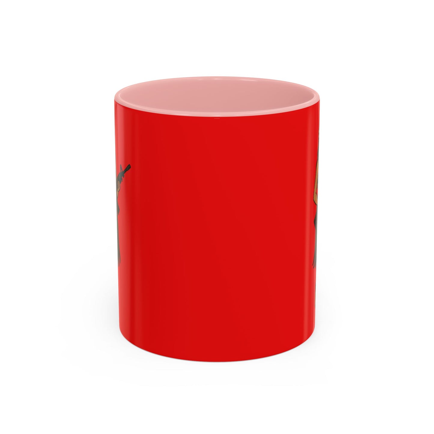 Hula Girl Packin' Heat Red Accent Mug by theGreenDragonTavern.shop