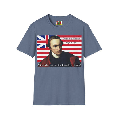 Patrick Henry Dark colors Unisex T-Shirt by theGreenDragonTavern.shop