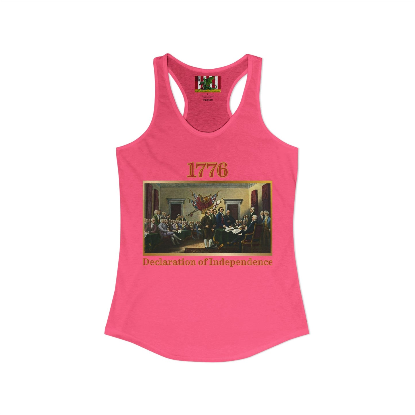 Declaration of Independence Women's Racerback Tank Top by theGreenDragonTavern.shop
