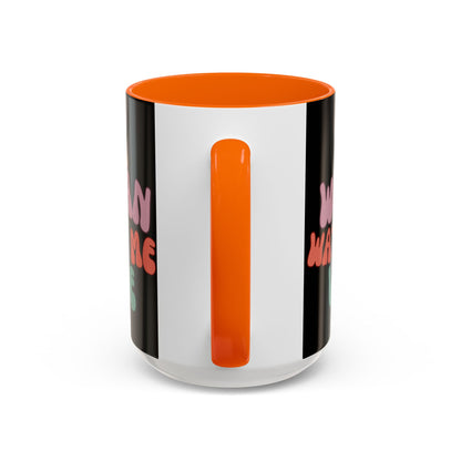I Am Woman Watch Me Vote Black Accent Mug by theGreenDragonTavern.shop