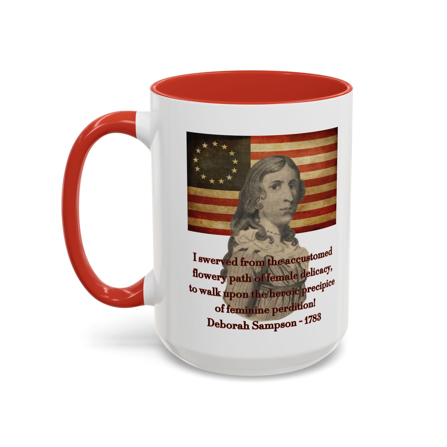 Deborah Sampson, America's Mulan White Accent Mug by theGreenDragonTavern.shop