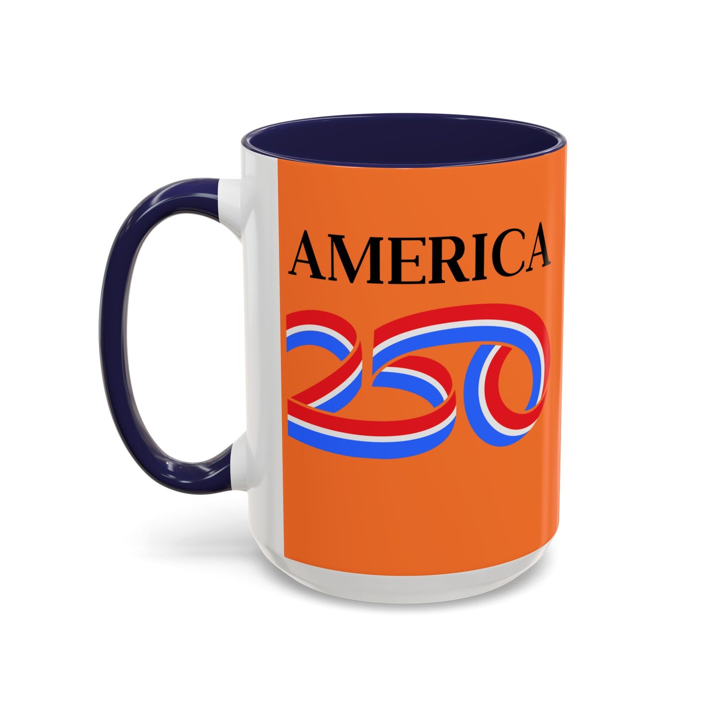 America 250 Orange Accent Mug by theGreenDragonTavern.shop
