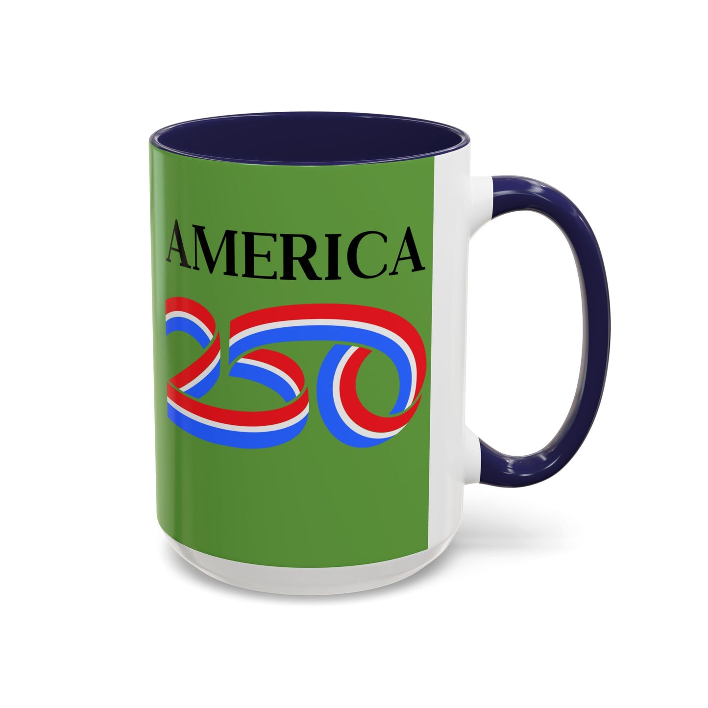 America 250 Green Accent Mug by theGreenDragonTavern.shop