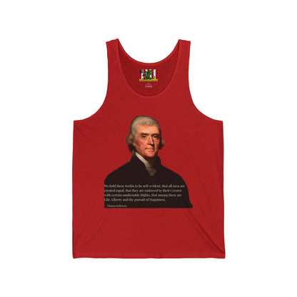 We hold these truths to be self-evident Unisex Jersey Tank Top by theGreenDragonTavern.shop