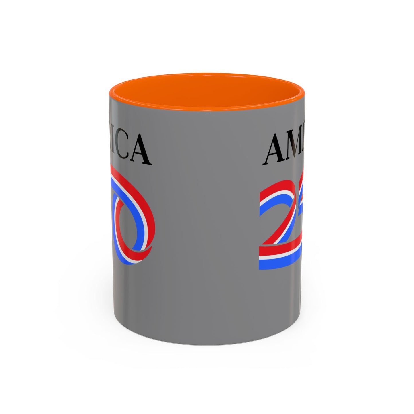 America 250 Grey Accent Mug by theGreenDragonTavern.shop