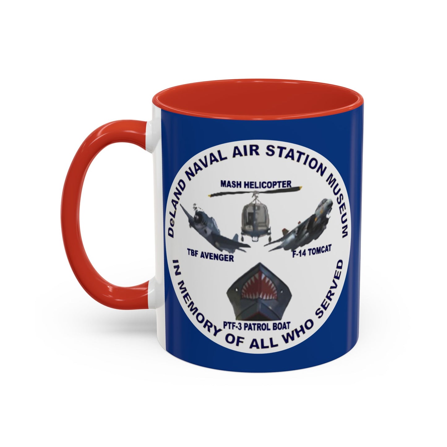 DNASM Student Art Blue Accent Mug by theGreenDragonTavern.shop