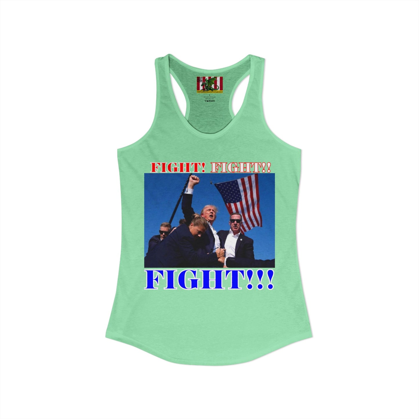 FIGHT! FIGHT!! FIGHT!!! Women's Racerback Tank Top by theGreenDragonTavern.shop