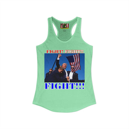 FIGHT! FIGHT!! FIGHT!!! Women's Racerback Tank Top by theGreenDragonTavern.shop