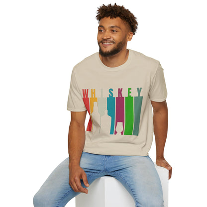 Whiskey spelled with an 'e' Light colors Unisex T-Shirt by theGreenDragonTavern.shop