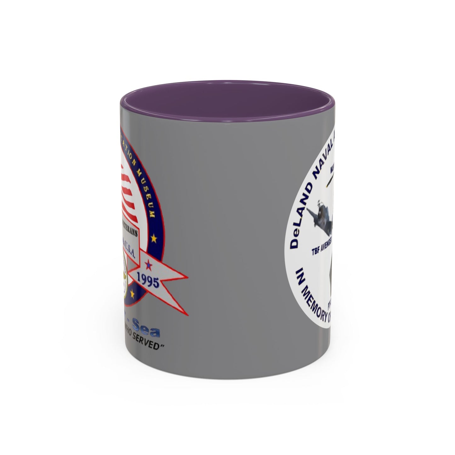 DNASM 2-sided, Founding & Student Art w/WhiteBG Grey Accent Mug by theGreenDragonTavern.shop