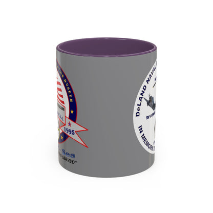DNASM 2-sided, Founding & Student Art w/WhiteBG Grey Accent Mug by theGreenDragonTavern.shop