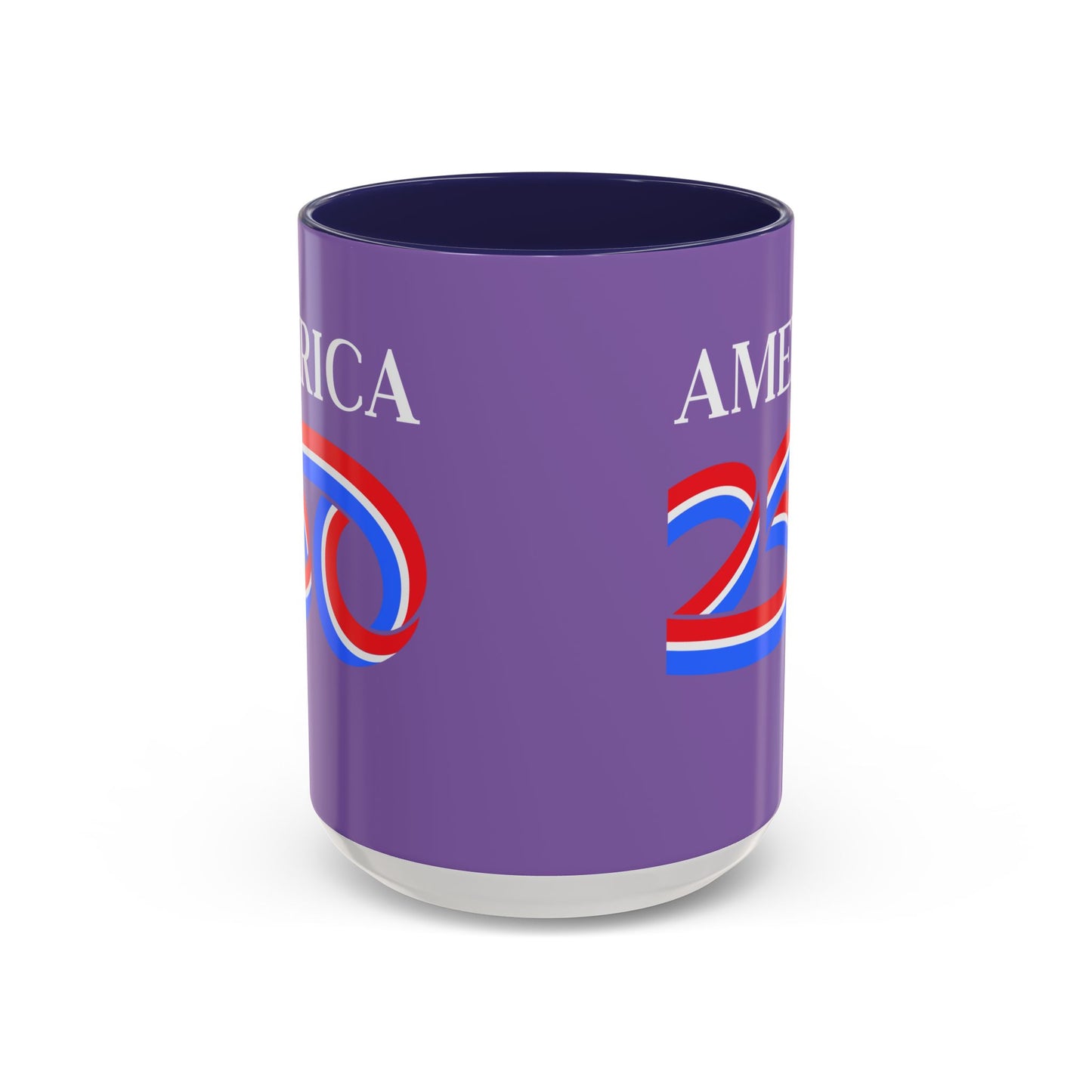 America 250 Light Purple Accent Mug by theGreenDragonTavern.shop