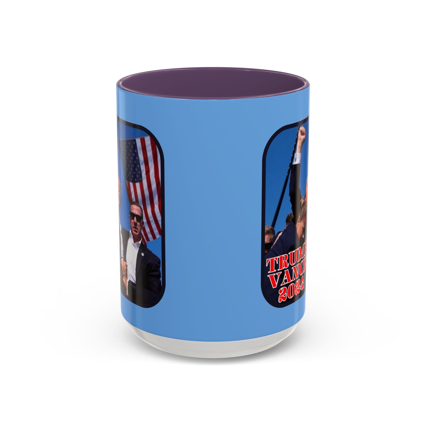 Trump and Vance 2024 Accent Mug by theGreenDragonTavern.shop