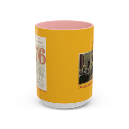 Declaration of Independence Yellow Accent Mug by theGreenDragonTavern.shop