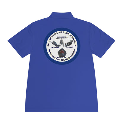 DNASM Student Art Navy Frame, 2-Sided Sport Polo Shirt by theGreenDragonTavern.shop