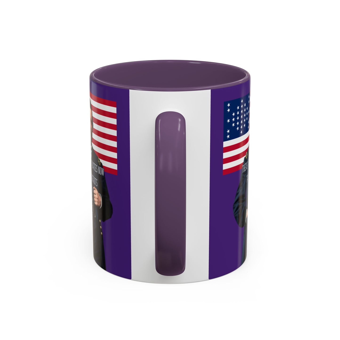 "Traitors and Patriots" Ulysses Grant Dark Purple Accent Mug by theGreenDragonTavern.shop