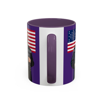 "Traitors and Patriots" Ulysses Grant Dark Purple Accent Mug by theGreenDragonTavern.shop