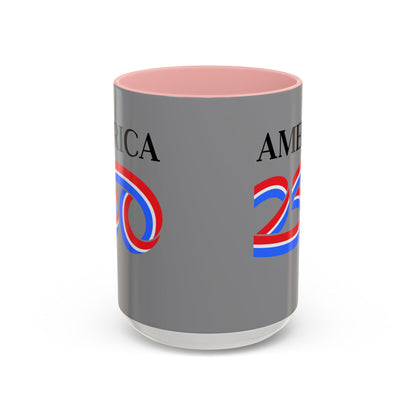 America 250 Grey Accent Mug by theGreenDragonTavern.shop