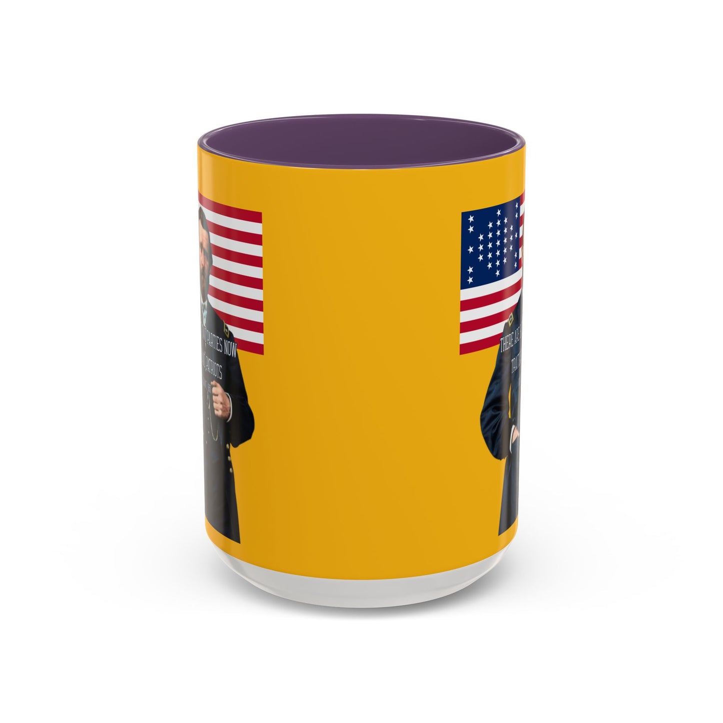 "Traitors and Patriots" Ulysses Grant Yellow Accent Mug by theGreenDragonTavern.shop