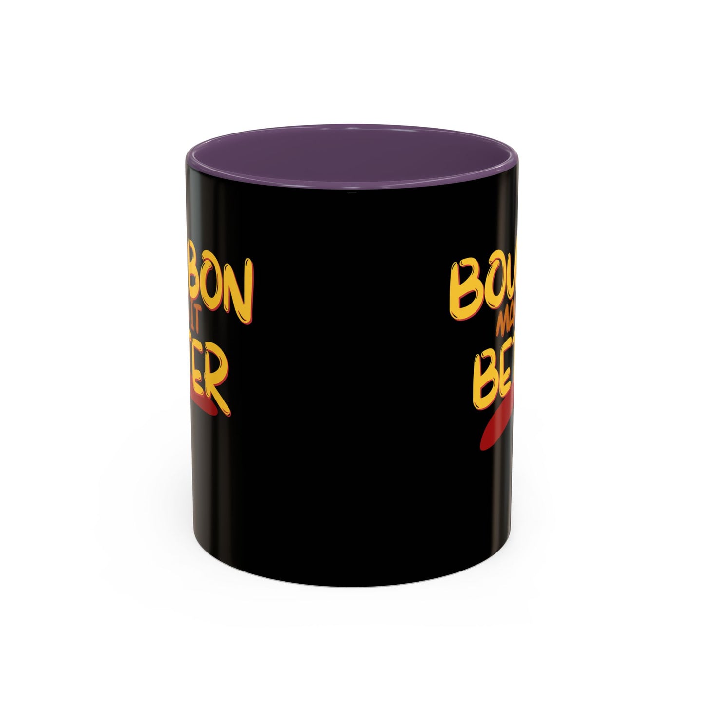 Bourbon makes it better Accent Mug by theGreenDragonTavern.shop