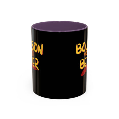 Bourbon makes it better Accent Mug by theGreenDragonTavern.shop