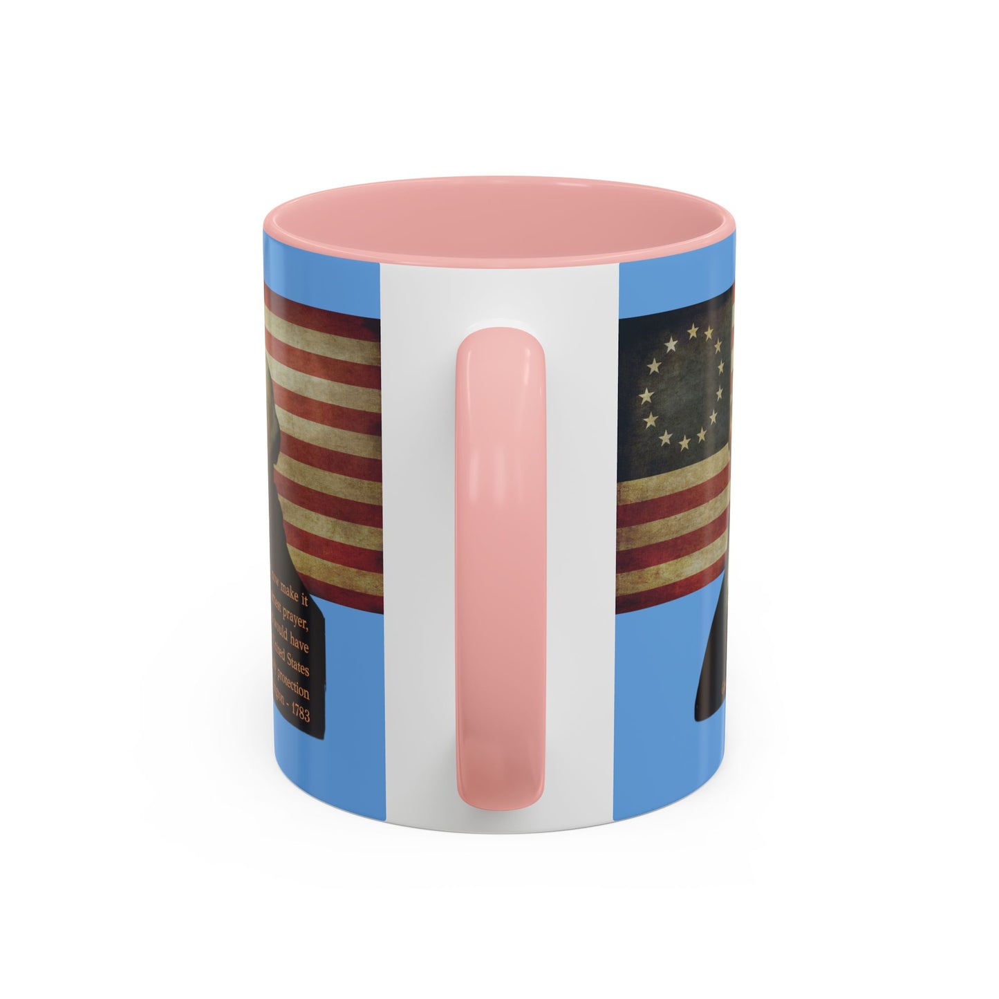 Washington's Earnest Prayer Light Blue Accent Mug by theGreenDragonTavern.shop