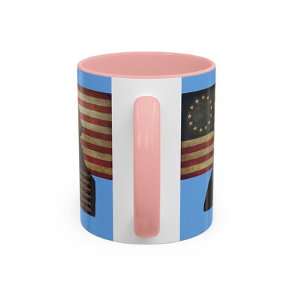 Washington's Earnest Prayer Light Blue Accent Mug by theGreenDragonTavern.shop