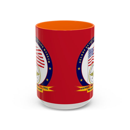 DeLand Naval Air Station Museum Red Accent Mug by theGreenDragonTavern.shop
