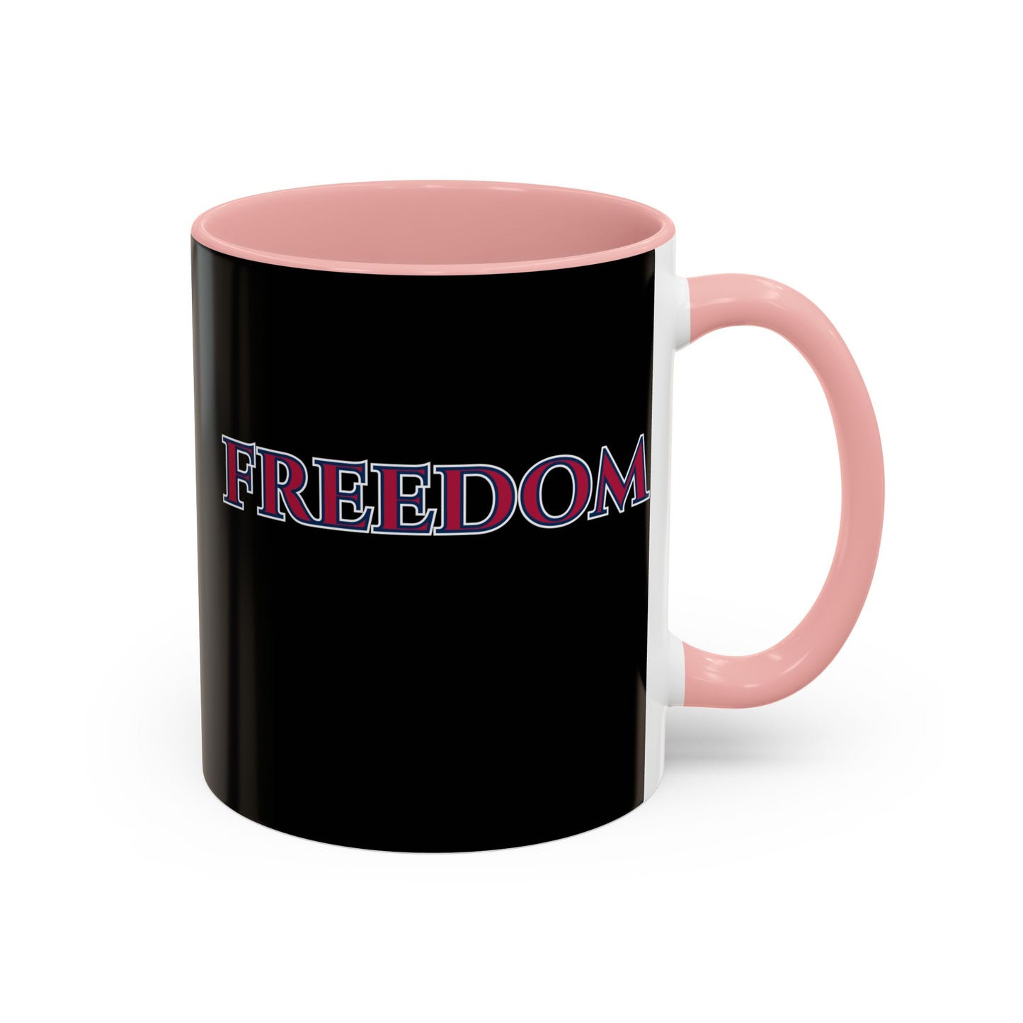 Freedom, Black Accent Mug by theGreenDragonTavern.shop
