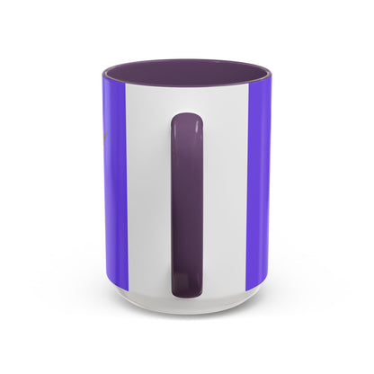 Hula Girl Packin' Heat Light Purple Accent Mug by theGreenDragonTavern.shop