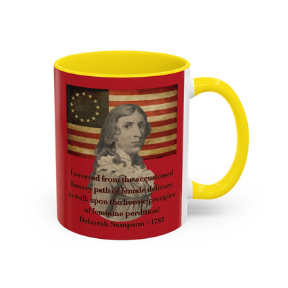 Deborah Sampson, America's Mulan Red Accent Mug by theGreenDragonTavern.shop