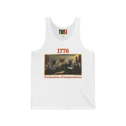 Declaration of Independence Unisex Jersey Tank Top by theGreenDragonTavern.shop