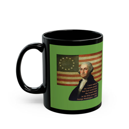 Washington's Earnest Prayer Green Mug by theGreenDragonTavern.shop