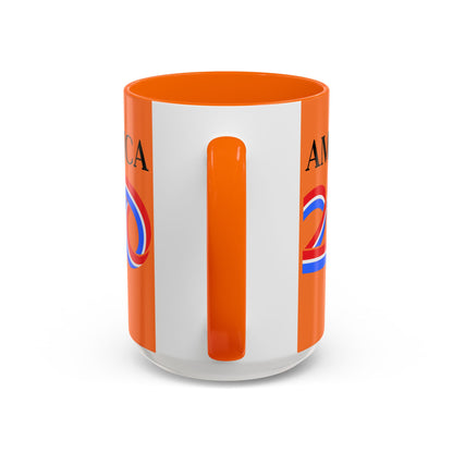 America 250 Orange Accent Mug by theGreenDragonTavern.shop