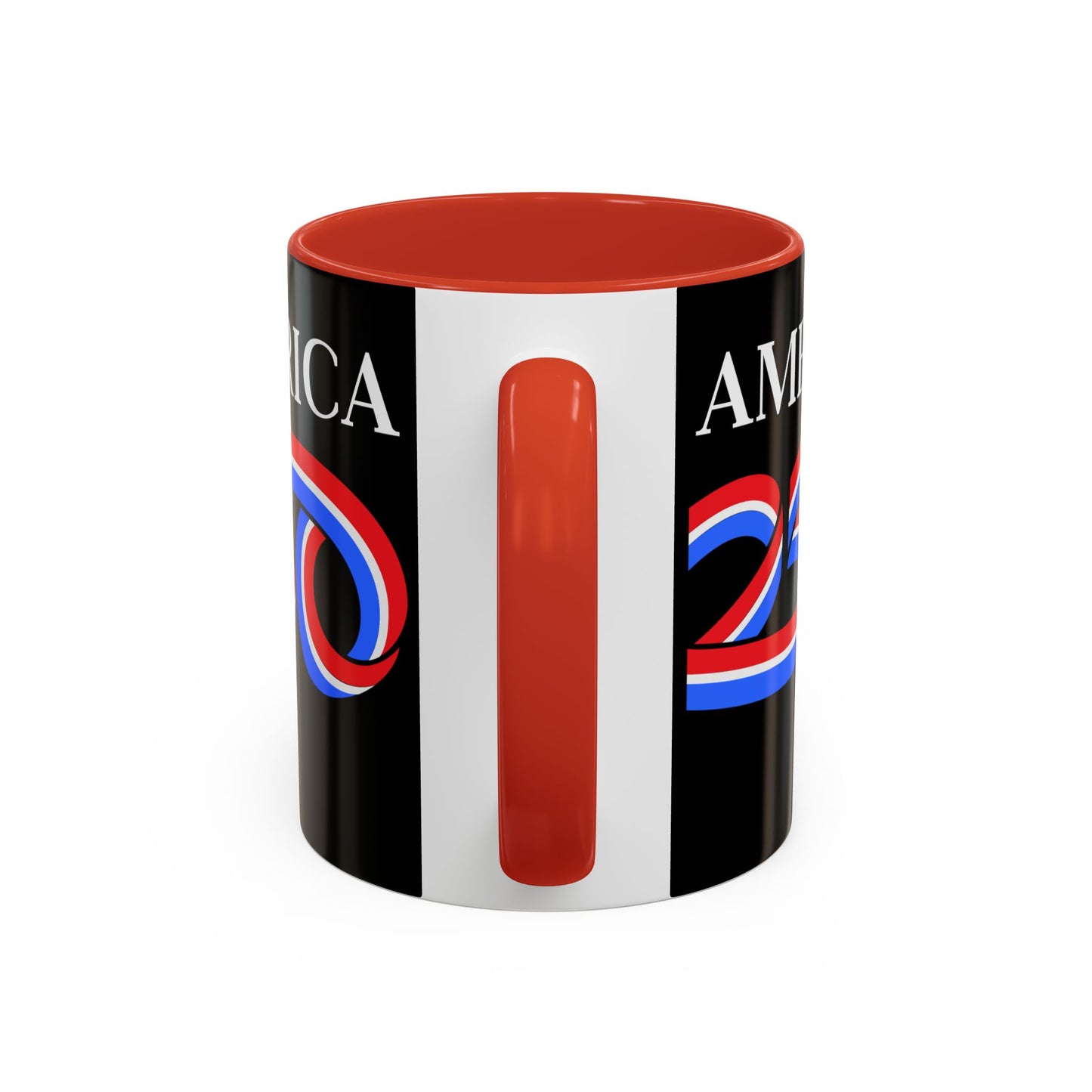 America 250 Black Accent Mug by theGreenDragonTavern.shop