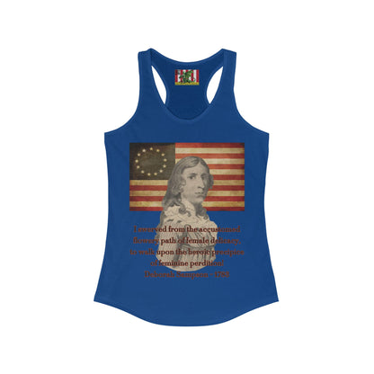 Deborah Sampson, America's Mulan Women's Racerback Tank Top by theGreenDragonTavern.shop