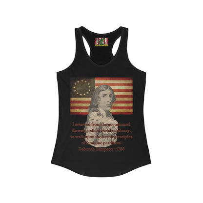 Deborah Sampson, America's Mulan Women's Racerback Tank Top by theGreenDragonTavern.shop