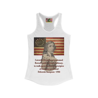 Deborah Sampson, America's Mulan Women's Racerback Tank Top by theGreenDragonTavern.shop