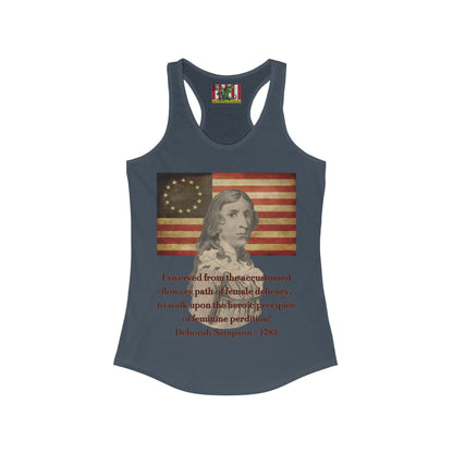 Deborah Sampson, America's Mulan Women's Racerback Tank Top by theGreenDragonTavern.shop