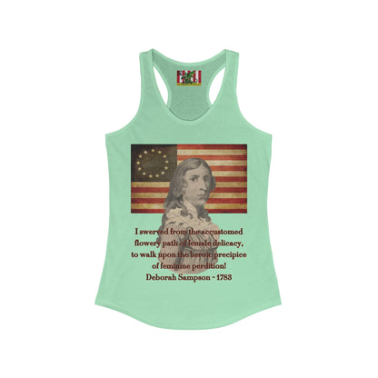 Deborah Sampson, America's Mulan Women's Racerback Tank Top by theGreenDragonTavern.shop