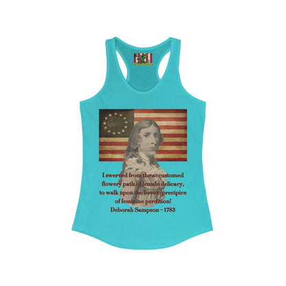 Deborah Sampson, America's Mulan Women's Racerback Tank Top by theGreenDragonTavern.shop