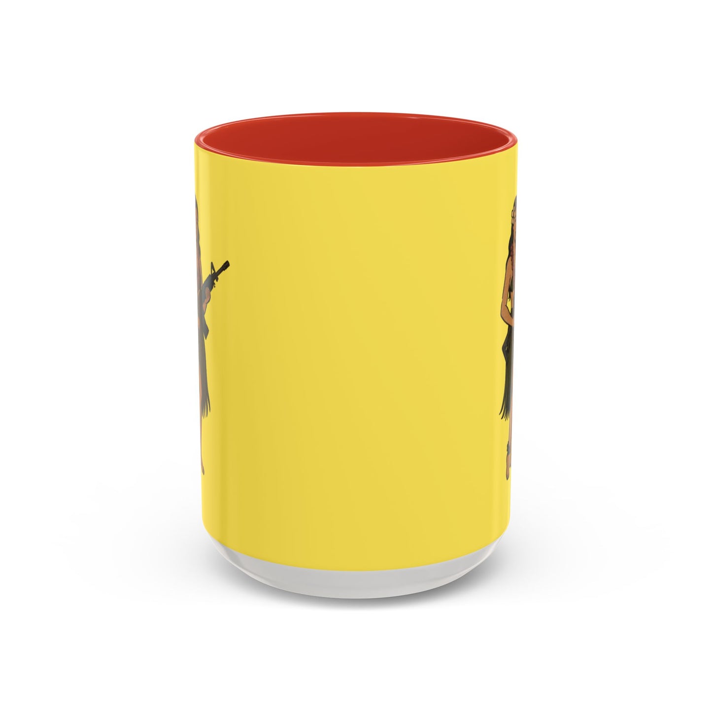 Hula Girl Packin' Heat Pineapple Accent Mug by theGreenDragonTavern.shop