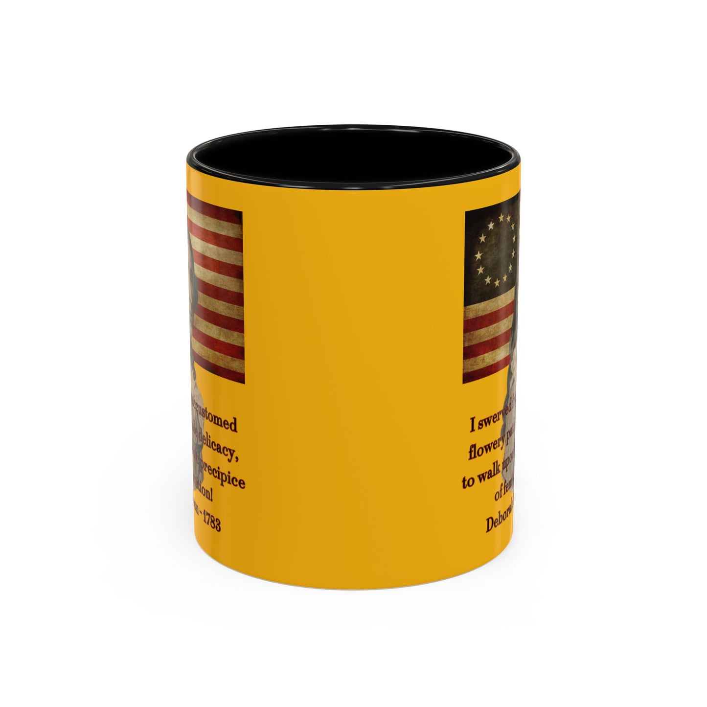 Deborah Sampson, America's Mulan Yellow Accent Mug by theGreenDragonTavern.shop