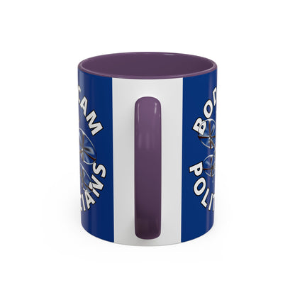 Bodycam the Politicians Drone Dark Blue Accent Mug by theGreenDragonTavern.shop