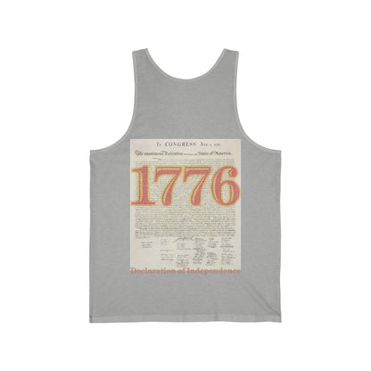 Declaration of Independence Unisex Jersey Tank Top by theGreenDragonTavern.shop
