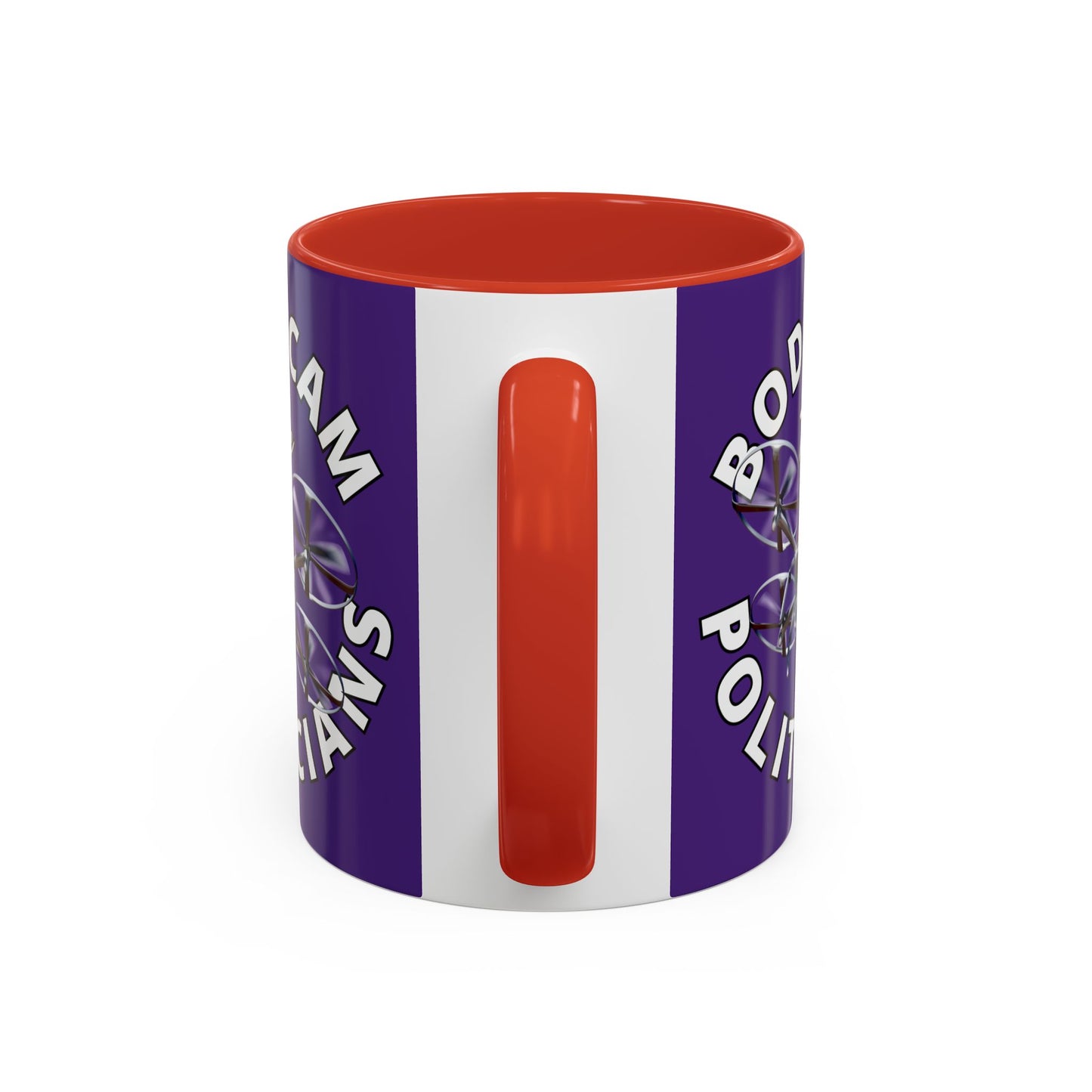 Bodycam the Politicians Drone Dark Purple Accent Mug by theGreenDragonTavern.shop