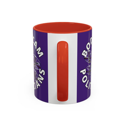 Bodycam the Politicians Drone Dark Purple Accent Mug by theGreenDragonTavern.shop