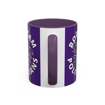 Bodycam the Politicians Drone Dark Purple Accent Mug by theGreenDragonTavern.shop