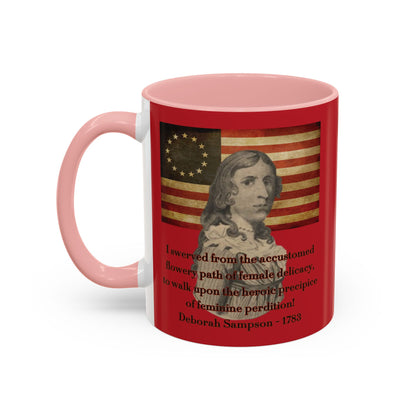Deborah Sampson, America's Mulan Red Accent Mug by theGreenDragonTavern.shop