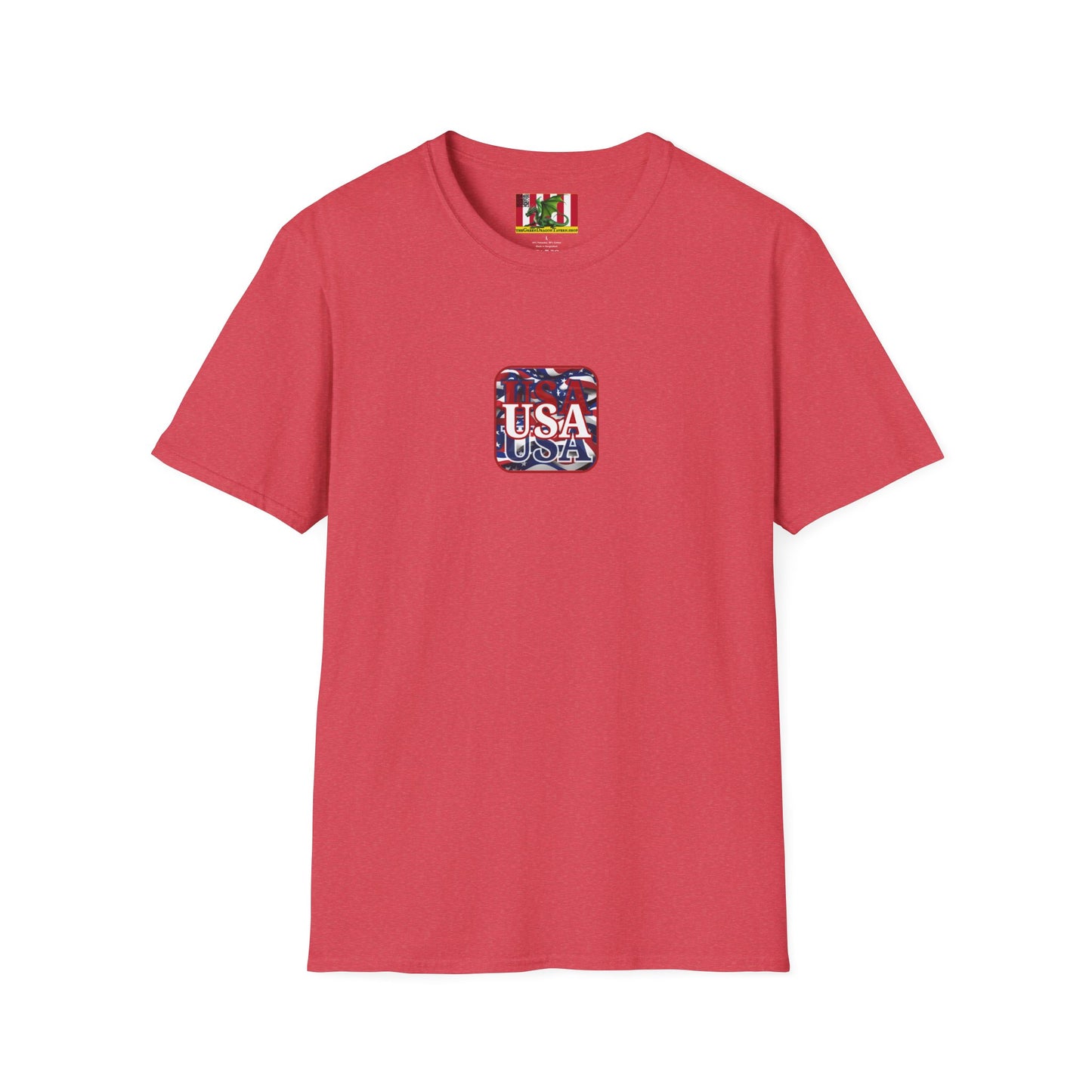 2-sided, Red WHITE and Blue USA Patriot Light colors Unisex T-Shirt by theGreenDragonTavern.shop